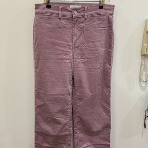 light purple corduroy loft pants